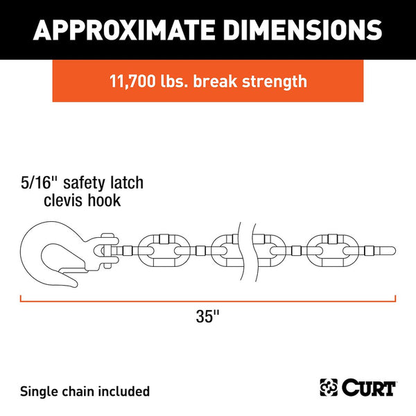 CURT Trailer Safety Chain (MPN: 80314)