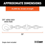 CURT Trailer Safety Chain (MPN: 80316)