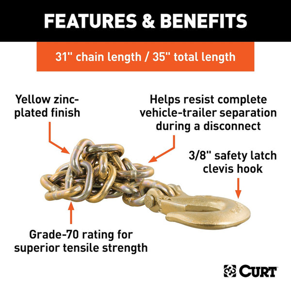CURT Trailer Safety Chain (MPN: 80316)