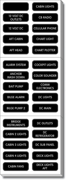 Blue Sea Systems Multi Purpose Label Kit (MPN: 8039-BSS)