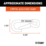 CURT Trailer Safety Chain Hook (MPN: 81261)