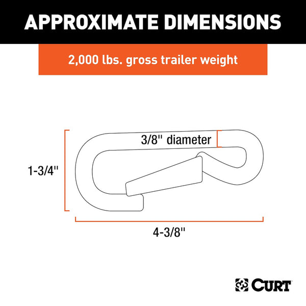 CURT Trailer Safety Chain Hook (MPN: 81261)