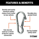 CURT Trailer Safety Chain Hook (MPN: 81261)