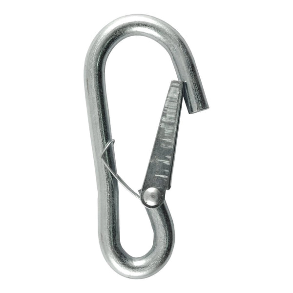 Trailer safety chain hook with spring-loaded latch (MPN: 81266)