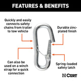 CURT Snap Hook Safety Chain Connector (MPN: 81288)