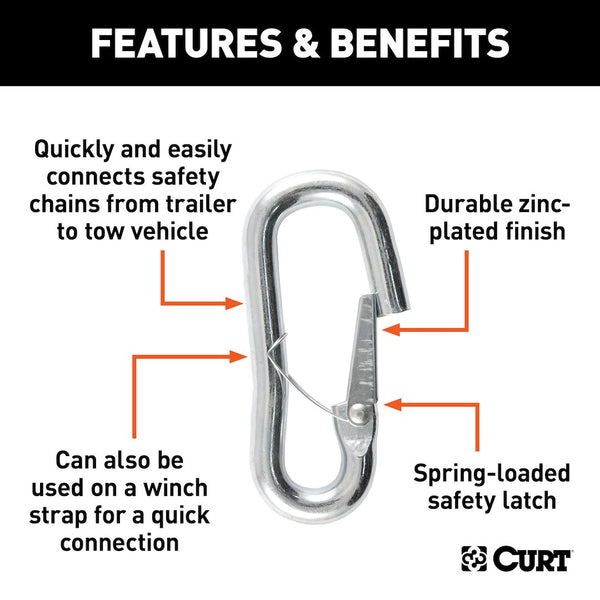 CURT Snap Hook Safety Chain Connector (MPN: 81288)