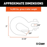 CURT Safety Chain Hook (MPN: 81550)