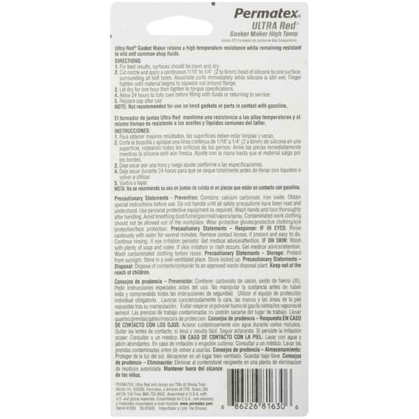 Permatex Gasket Maker Ultra Red (MPN: 81630)