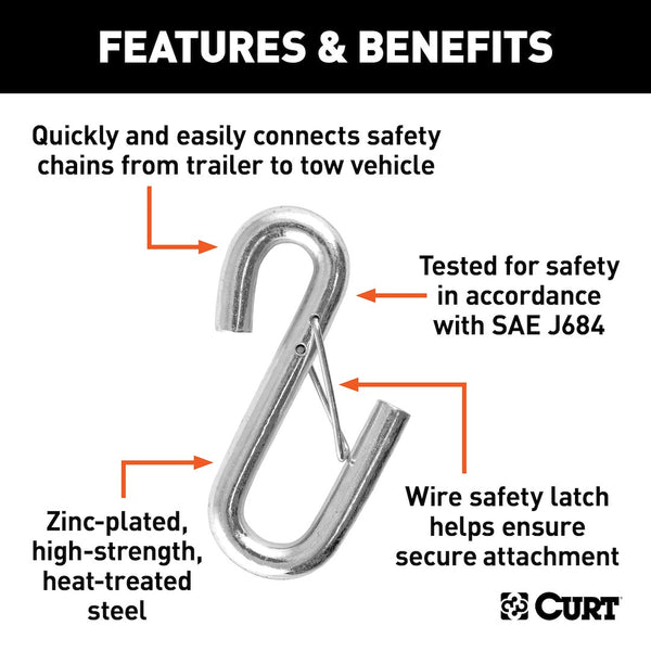 CURT Trailer Safety Chain Hook (MPN: 81820)