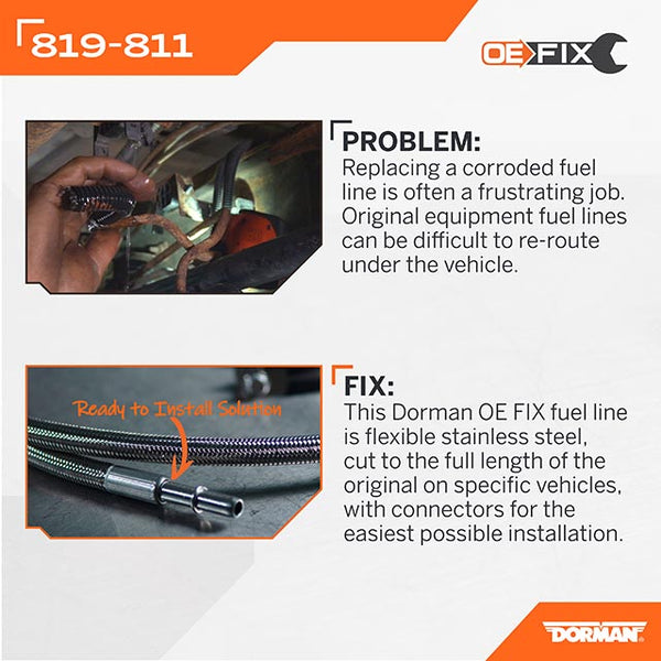 Dorman Fuel Line Replacement (MPN: 819-812)