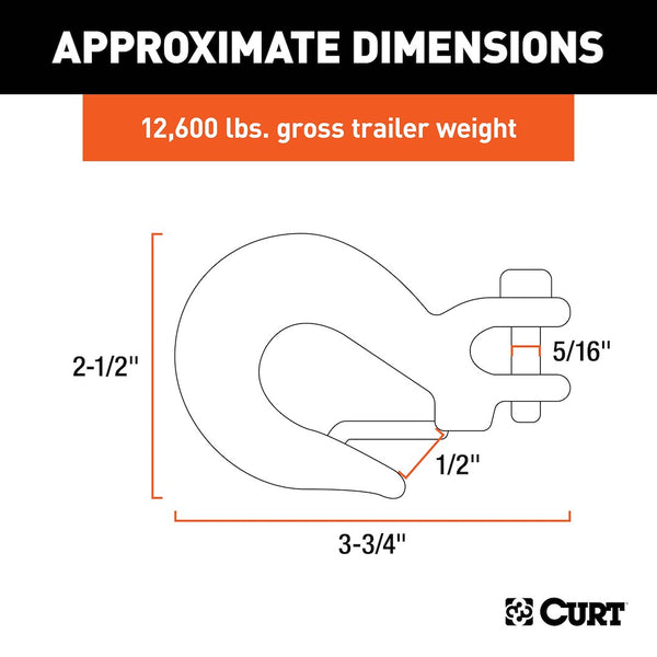 CURT Trailer Safety Chain Hook (MPN: 81940)