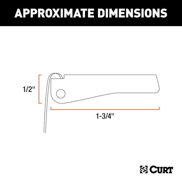 CURT Trailer Safety Chain Hook Retainer (MPN: 81999)