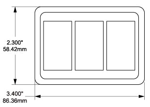Blue Sea Switch Plate Cover Mounting Bracket (MPN: 8259-BSS)