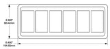 Blue Sea Switch Plate Cover Mounting Bracket (MPN: 8260-BSS)