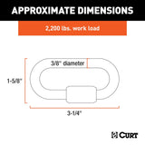 CURT Trailer Safety Chain Quick Link (MPN: 82930)