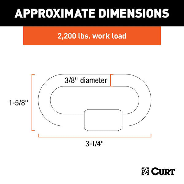 CURT Trailer Safety Chain Quick Link (MPN: 82930)