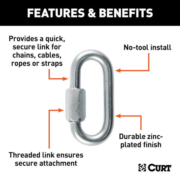CURT Trailer Safety Chain Quick Link (MPN: 82930)