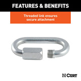 CURT Trailer Safety Chain Quick Link (MPN: 82930)