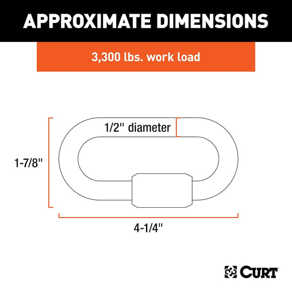 Curt Trailer Safety Chain Quick Link (MPN: 82932)