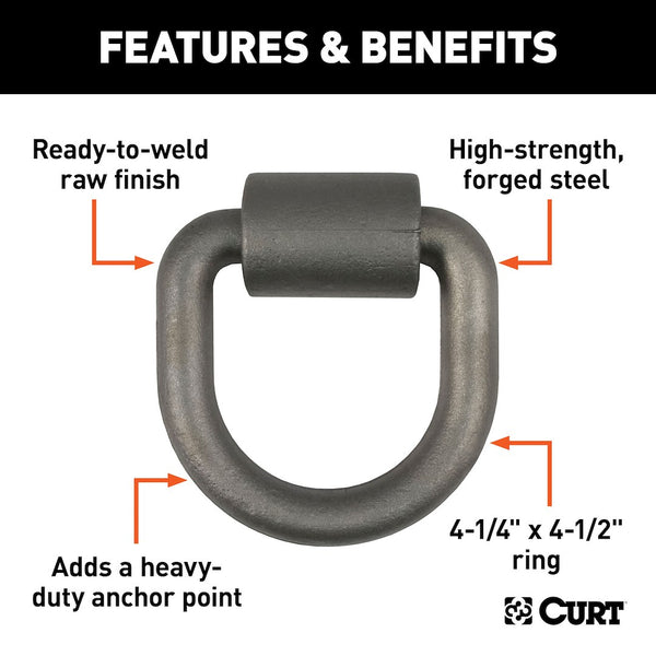 CURT D-Ring Heavy-Duty Anchor Point (MPN: 83760)