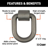 CURT Weld-On Tie Down D-Ring (MPN: 83780)