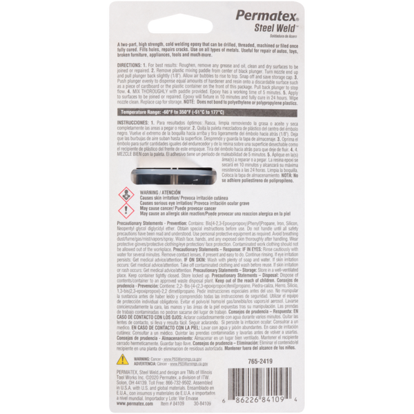 Permatex PermaPoxy Multi-Metal Epoxy (MPN: 84109)