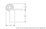 Slide Out Roller for BAL Accu-Slide Systems (MPN: 854303)
