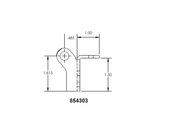 Slide Out Roller for BAL Accu-Slide Systems (MPN: 854303)