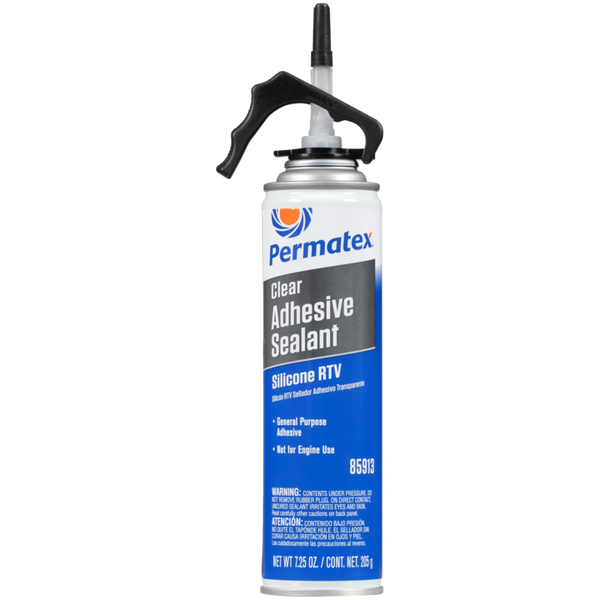 Permatex Clear Silicone Adhesive Sealant (MPN: 85913)