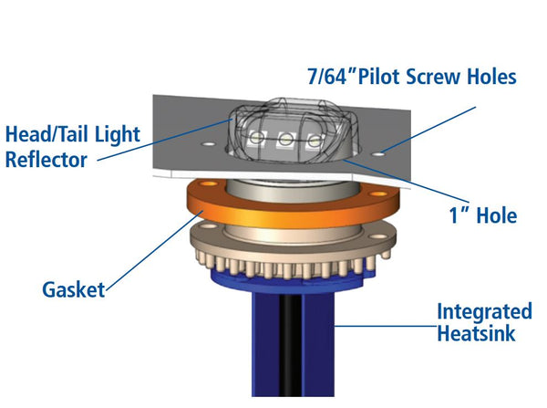 Ecco Electronic Warning Light (MPN: 9013C)