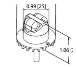 Ecco Electronic Dual Head Concealed LED Warning Light (MPN: 9021AA)