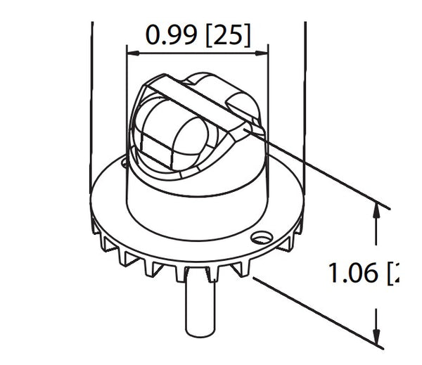 Ecco Electronic Dual Head Concealed LED Warning Light (MPN: 9021AA)