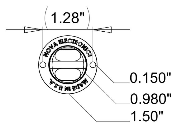 Ecco Electronic Dual Head Concealed LED Warning Light (MPN: 9021AA)