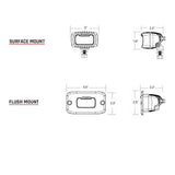 Rigid Lighting SRM Series LED Fog Light (MPN: 902213)