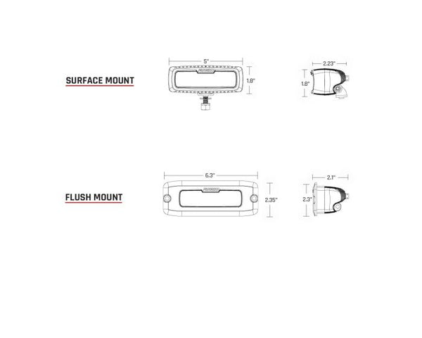 Rigid SR-Q Pro LED Driving Fog Light (MPN: 904113)