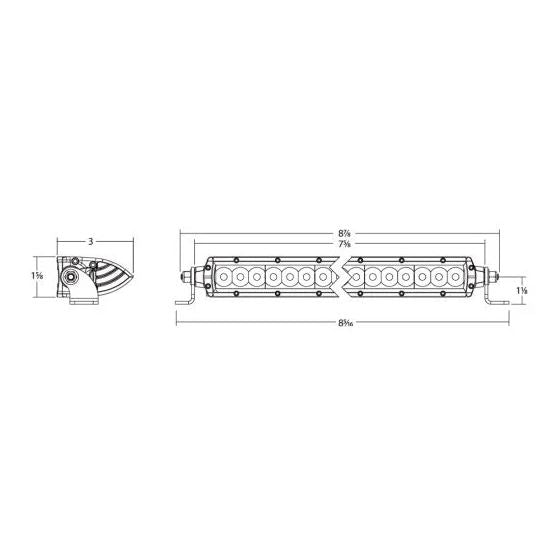 Rigid Amber Pro Edition 6 Inch SR-Series Light Bar (MPN: 906705)