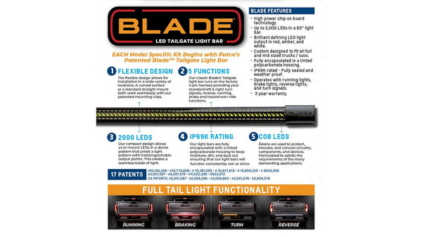 Putco Blade LED Tailgate Light Bar (MPN: 9201960-06)