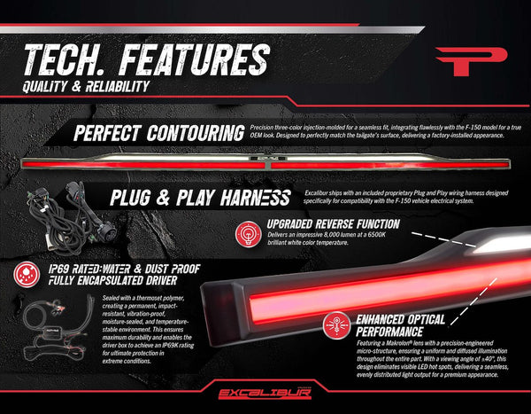 Putco Excalibur LED Tailgate Light Bar (MPN: 92060-37)