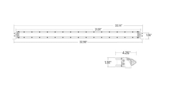 Rigid Lighting SR-Series Pro LED Light Bar (MPN: 930414)