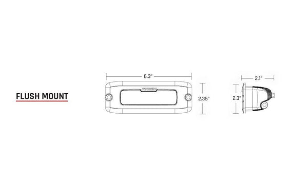 Rigid SRQ Series LED Backup Light (MPN: 980033)