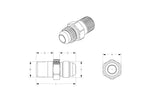 Earl's Adapter Fitting -6 AN Male To 1/4 Inch (MPN: 981606ERL)