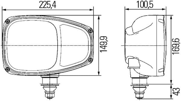 HELLA Headlight Assembly C220 Series (MPN: 996174251)