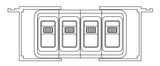 Ecco Multi Purpose Switch Mounting Panel (MPN: A9904)