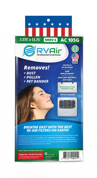 RV Air Air Conditioner Filter (MPN: AC 105G)