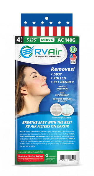 RV Air Air Conditioner Filter (MPN: AC 140G)
