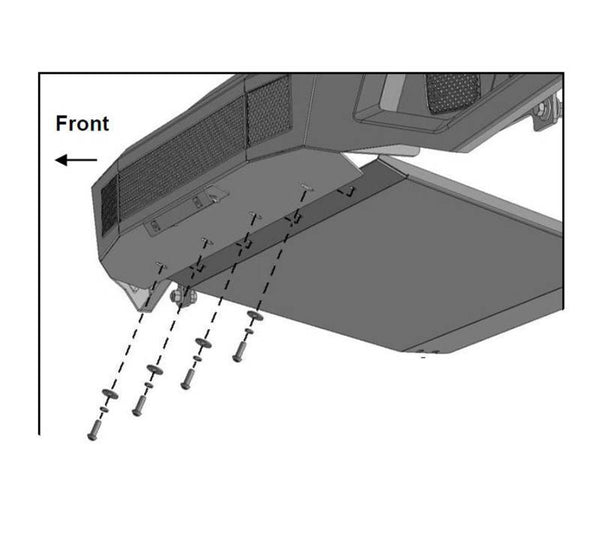 Black Horse Off Road Skid Plate Armour II (MPN: AFB-F117-SK)