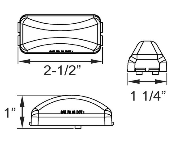 Optronics Clearance Light AL90 Series (MPN: AL90RBP)