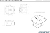 Scanstrut Radar Antenna Mount (MPN: APT-150-01-BLK)