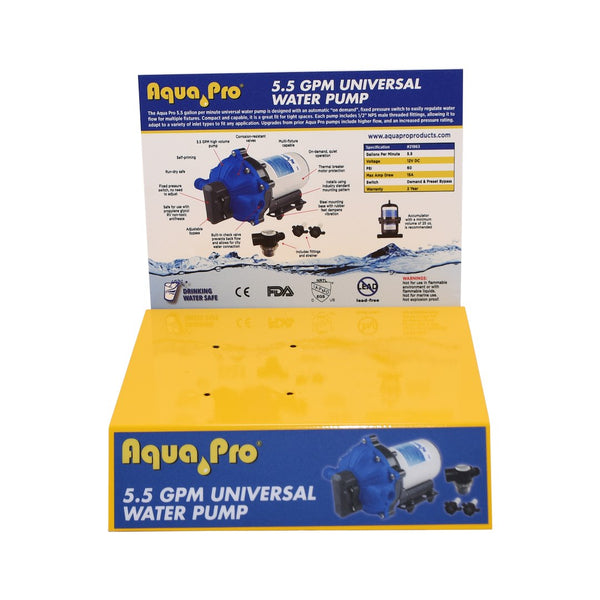 Aqua Pro Point Of Purchase Display (MPN: 55GPUMPDSP)