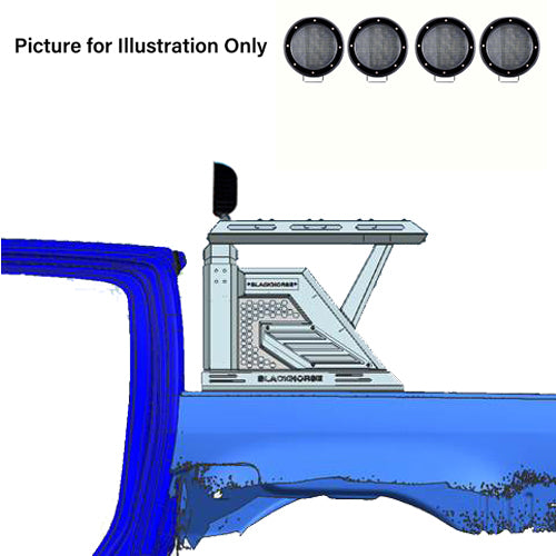 Black Horse Off Road Truck Bed Bar (MPN: AR2-07BA3-PLFB)